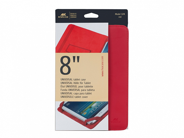 Чехол универсальный для планшета 8 с логотипом  заказать по выгодной цене в кибермаркете AvroraStore