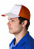 Бейсболка Unit Pro, белая с оранжевым с логотипом  заказать по выгодной цене в кибермаркете AvroraStore