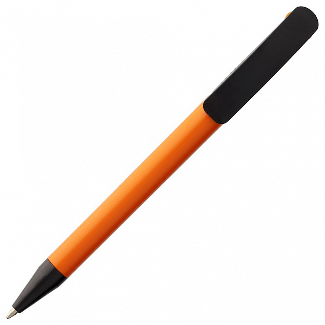 Ручка шариковая Prodir DS3 TPP Special, оранжевая с черным с логотипом  заказать по выгодной цене в кибермаркете AvroraStore