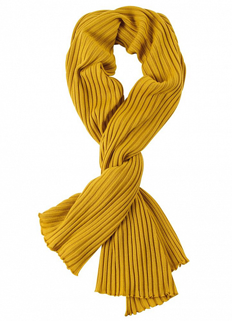 Палантин Mono, золотистый с логотипом  заказать по выгодной цене в кибермаркете AvroraStore