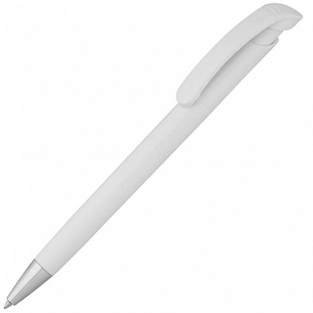 Ручка шариковая Bonita, белая с логотипом  заказать по выгодной цене в кибермаркете AvroraStore