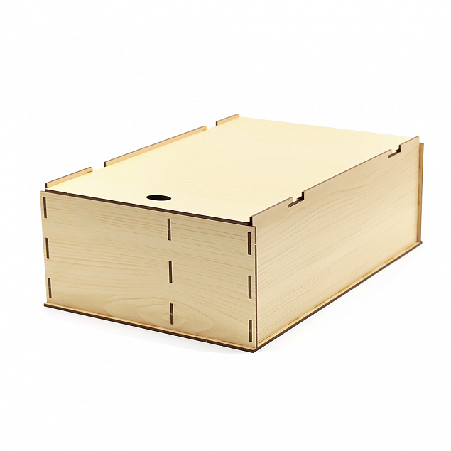 Подарочная коробка ламинированная из HDF 35,5*23,4*12,5 см ( 2 отделения)  с логотипом  заказать по выгодной цене в кибермаркете AvroraStore