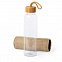 Бутылка для воды KASFOL, стекло, бамбук, 500 мл с логотипом  заказать по выгодной цене в кибермаркете AvroraStore