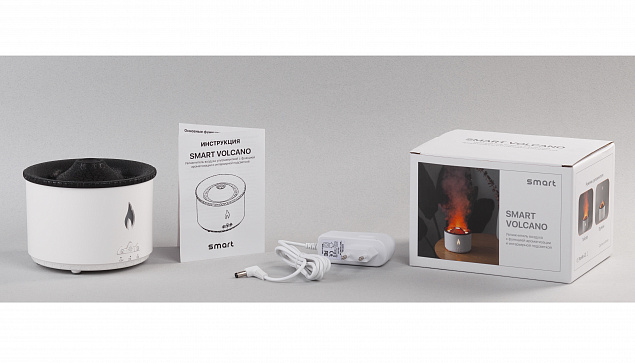 Увлажнитель воздуха "Smart Volcano"с пультом ДУ,  функцией ароматерапии и интерьерной подсветкой с логотипом  заказать по выгодной цене в кибермаркете AvroraStore