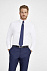 Рубашка мужская с длинным рукавом BRIGHTON, белая с логотипом  заказать по выгодной цене в кибермаркете AvroraStore