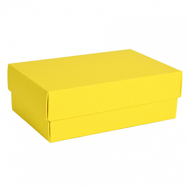 Коробка картонная, "COLOR" 11,5*6*17 см; желтый с логотипом  заказать по выгодной цене в кибермаркете AvroraStore