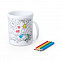 Кружка для раскрашивания с цветными карандашами (4шт) FESIENT с логотипом  заказать по выгодной цене в кибермаркете AvroraStore