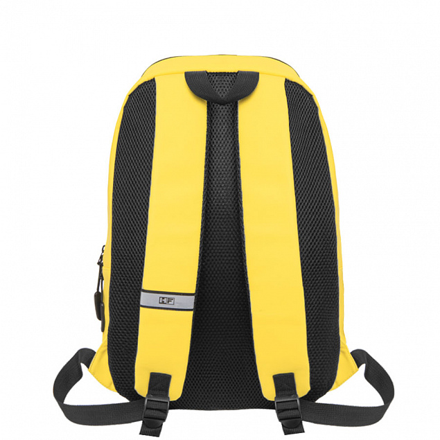 Рюкзак "Go", жёлтый, 41 х 29 х15,5 см, 100%  полиуретан с логотипом  заказать по выгодной цене в кибермаркете AvroraStore