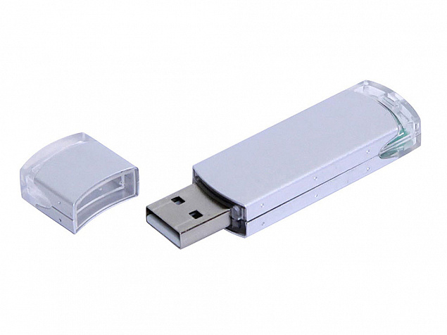 USB 2.0- флешка промо на 8 Гб прямоугольной классической формы с логотипом  заказать по выгодной цене в кибермаркете AvroraStore