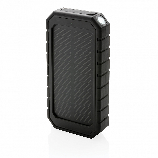 Внешний аккумулятор Solar из переработанного пластика RCS на солнечной батарее с беспроводной зарядк с логотипом  заказать по выгодной цене в кибермаркете AvroraStore
