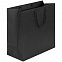 Пакет Porta, большой, черный с логотипом  заказать по выгодной цене в кибермаркете AvroraStore