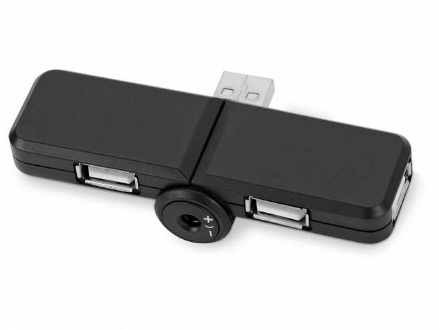 USB Hub на 4 порта «Бишелье» с логотипом  заказать по выгодной цене в кибермаркете AvroraStore