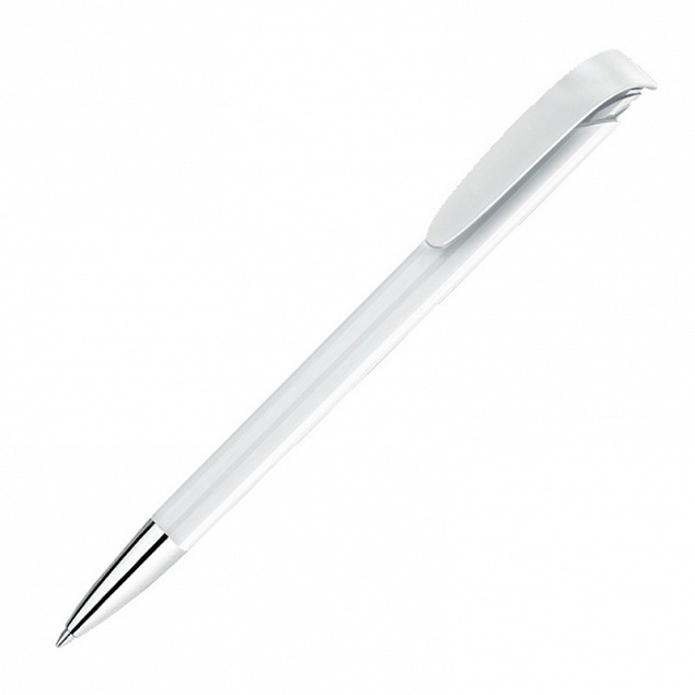 Ручка шариковая JONA M, белый с логотипом  заказать по выгодной цене в кибермаркете AvroraStore