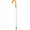 Зонт-трость LockWood ver.2, белый с логотипом  заказать по выгодной цене в кибермаркете AvroraStore