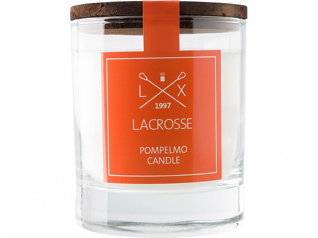 Свеча ароматическая в стекле Грейпфрут с логотипом  заказать по выгодной цене в кибермаркете AvroraStore