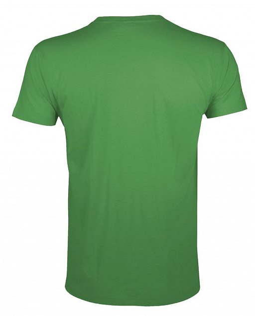 Футболка мужская приталенная REGENT FIT 150, ярко-зеленая с логотипом  заказать по выгодной цене в кибермаркете AvroraStore