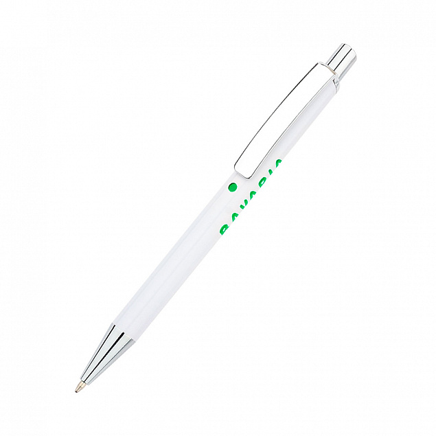 Ручка металлическая Bright - Зеленый FF с логотипом  заказать по выгодной цене в кибермаркете AvroraStore