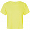 Футболка женская MAEVA, желтый неон с логотипом  заказать по выгодной цене в кибермаркете AvroraStore