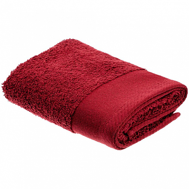 Полотенце Odelle ver.2, малое, красное с логотипом  заказать по выгодной цене в кибермаркете AvroraStore