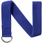 Ремень для йоги Loka, синий с логотипом  заказать по выгодной цене в кибермаркете AvroraStore