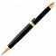 Ручка шариковая Razzo Gold, черная с логотипом  заказать по выгодной цене в кибермаркете AvroraStore