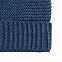 Шапка Brugge, синяя с логотипом  заказать по выгодной цене в кибермаркете AvroraStore