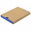 Ежедневник недатированный Softie, А5, синий, блок в клетку, синий обрез с логотипом  заказать по выгодной цене в кибермаркете AvroraStore