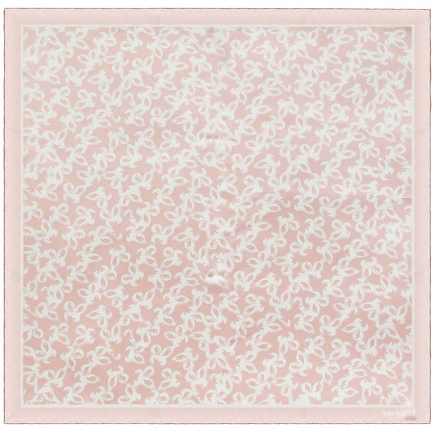 Платок Hirondelle Silk, розовый с логотипом  заказать по выгодной цене в кибермаркете AvroraStore