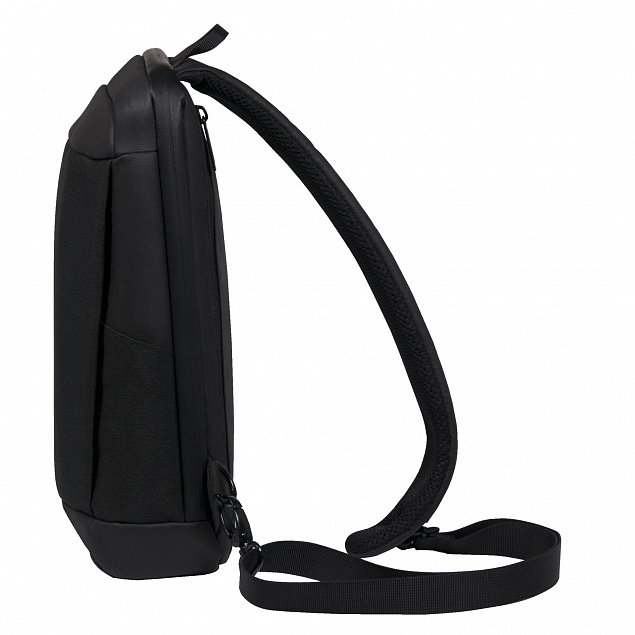 Рюкзак cross body, Frank, черный/серый с логотипом  заказать по выгодной цене в кибермаркете AvroraStore