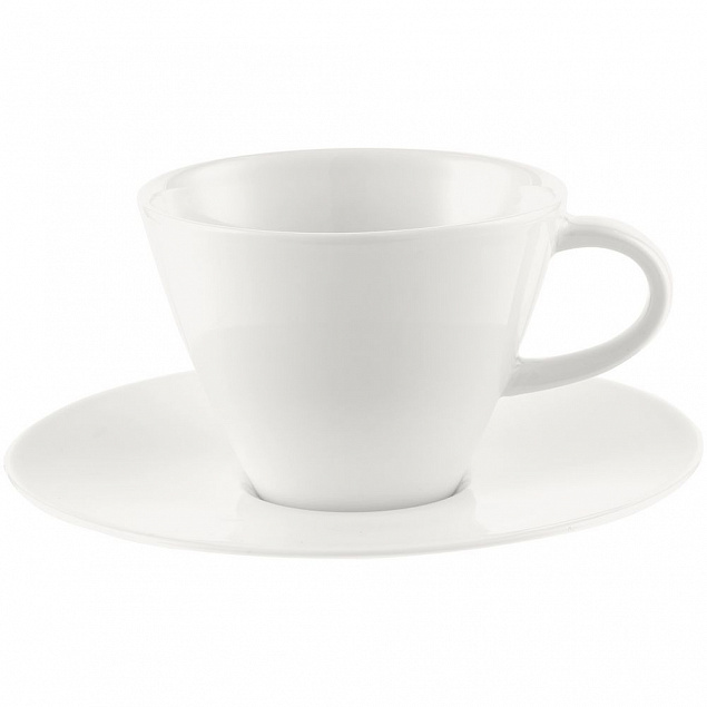 Чайная пара Caffe Club White с логотипом  заказать по выгодной цене в кибермаркете AvroraStore