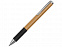 Ручка бамбуковая шариковая Gifu, черный с логотипом  заказать по выгодной цене в кибермаркете AvroraStore