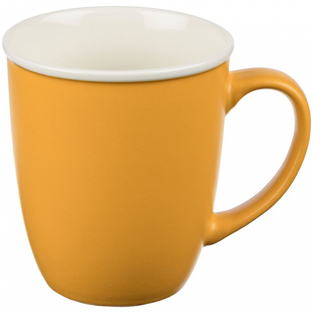 Кружка Doppel, желтая с логотипом  заказать по выгодной цене в кибермаркете AvroraStore