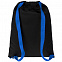 Рюкзак Nock, черный с синей стропой с логотипом  заказать по выгодной цене в кибермаркете AvroraStore