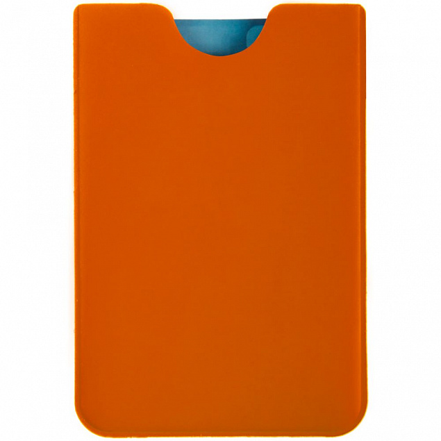 Чехол для карточки Dorset, оранжевый с логотипом  заказать по выгодной цене в кибермаркете AvroraStore