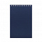 Блокнот Nettuno mini в клетку, синий с логотипом  заказать по выгодной цене в кибермаркете AvroraStore