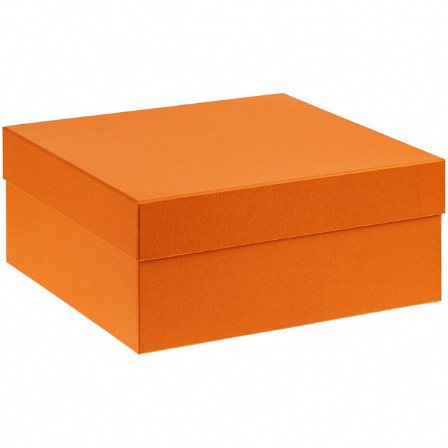 Коробка Satin, большая, оранжевая с логотипом  заказать по выгодной цене в кибермаркете AvroraStore