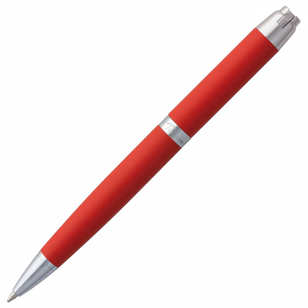 Ручка шариковая Razzo Chrome, красная с логотипом  заказать по выгодной цене в кибермаркете AvroraStore