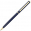 Ручка шариковая Hotel Gold, ver.2, синяя с логотипом  заказать по выгодной цене в кибермаркете AvroraStore