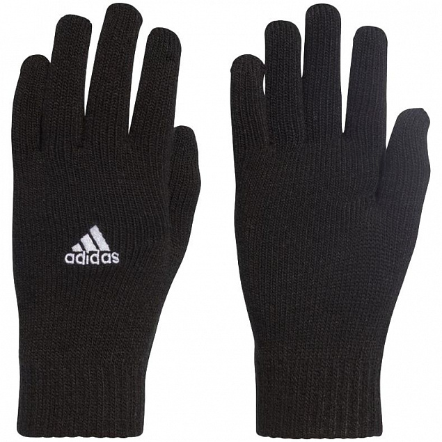 Перчатки Tiro, черные с логотипом  заказать по выгодной цене в кибермаркете AvroraStore