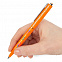 Ручка шариковая Senator Point ver.2, оранжевая с логотипом  заказать по выгодной цене в кибермаркете AvroraStore