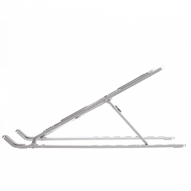 Подставка для ноутбука и планшета Scaffold Light, серебристая с логотипом  заказать по выгодной цене в кибермаркете AvroraStore