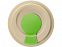 Стакан с пшеничным волокном с силиконовой манжетой и клапаном на крышке, зеленое яблоко с логотипом  заказать по выгодной цене в кибермаркете AvroraStore