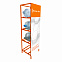 Стеллаж под 4 бутылки воды с рекламным полем, оранжевый с логотипом  заказать по выгодной цене в кибермаркете AvroraStore