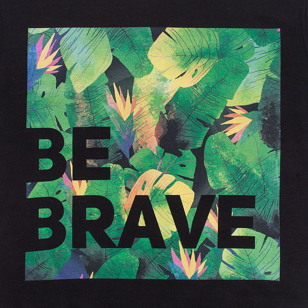 Толстовка «Будь храбрым!» с логотипом  заказать по выгодной цене в кибермаркете AvroraStore