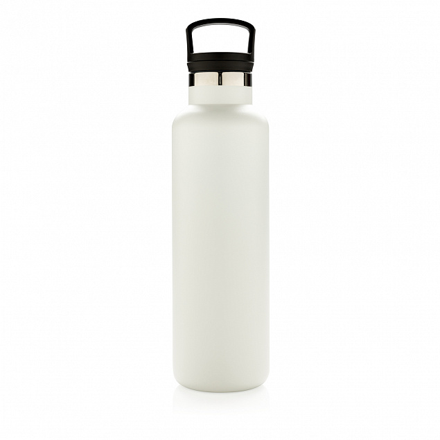 Герметичная вакуумная бутылка, белая с логотипом  заказать по выгодной цене в кибермаркете AvroraStore