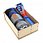 Подарочный набор Джей, (синий матовый) с логотипом  заказать по выгодной цене в кибермаркете AvroraStore