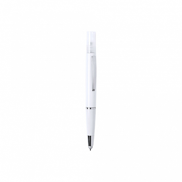 Ручка-спрей 3 мл из антибактериального пластика со стилусом с логотипом  заказать по выгодной цене в кибермаркете AvroraStore