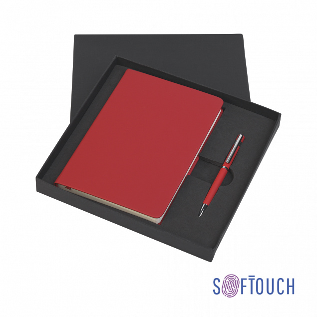Подарочный набор "Парма", покрытие soft touch с логотипом  заказать по выгодной цене в кибермаркете AvroraStore