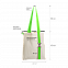 Шоппер Superbag (неокрашенный с салатовым) с логотипом  заказать по выгодной цене в кибермаркете AvroraStore
