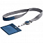 Чехол для карточки с лентой и ретрактором Devon, синий с логотипом  заказать по выгодной цене в кибермаркете AvroraStore